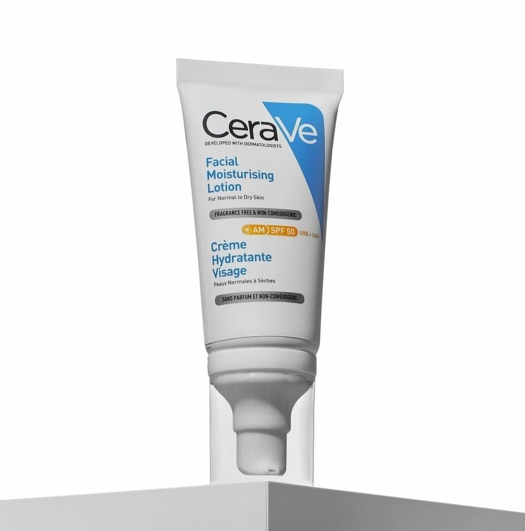 لوسیون ضد آفتاب سراوی مدل Viso Idratante SPF50