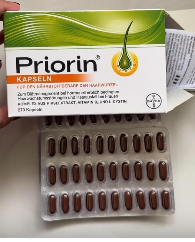 کپسول پریورین برای ریزش مو ارثی و هورمونی بسته 270 عددی